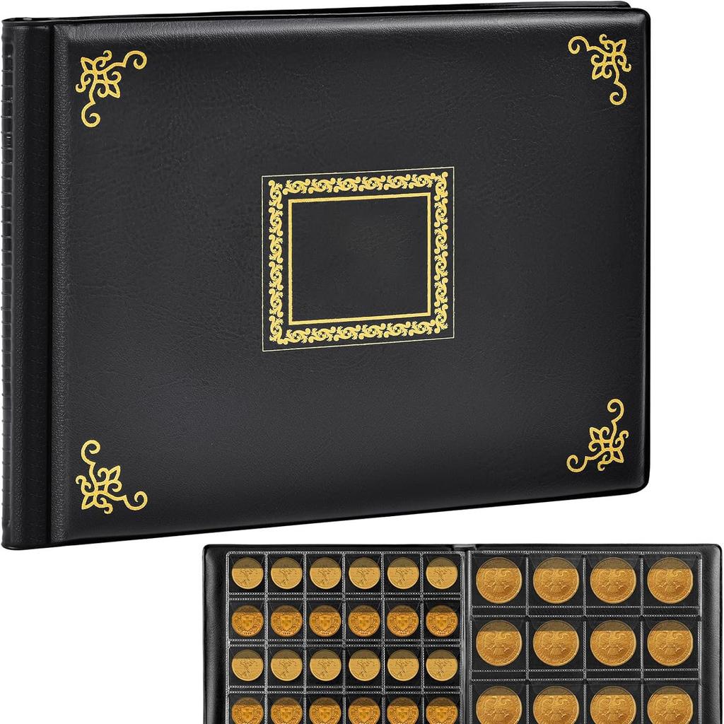 Книга для коллекционирования монет, 240, 300, 312 отделений, переносное хранилище для памятных монет, находящихся в обращении
