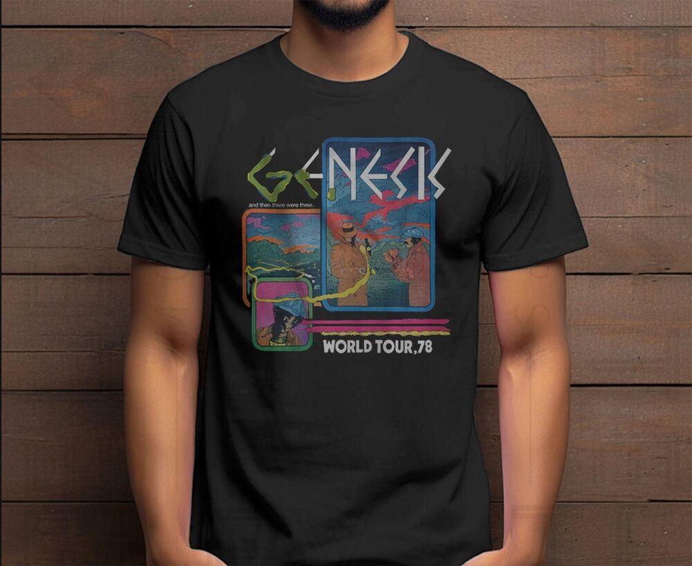 Новый Genesis Live in Concert МИРОВОЙ ТУР 78 Фил Коллинз Тони Бэнкс черная футболка Унисекс футболка