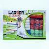 1 Set Ladder Toss Ball Game with 6 Soft Rubber Golf Balls Easy Assembly Funny Family Kids Indoor Outdoor Yard Lawn Throwing Ball Toy