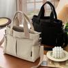 Practical Canvas Tote Bag for Women's Multi Functional Zipper Crossbody Bag Student Casual Handbag Designer Bags