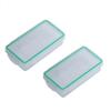 2 Pcs Hard WeAr Resistant Plastic Case Waterproof 18650 Battery Holder Storage Box