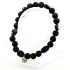 Stones and Minerals. Brazilian Sodalite Bracelet + 8 Mm Lava Beads. Made In France.