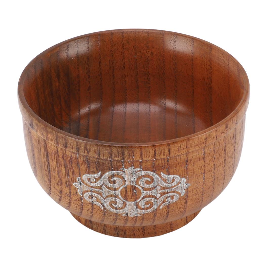 Миска из кислой древесины ююбы, защищающая от ожогов, для риса, еды, молока, чая, супа.