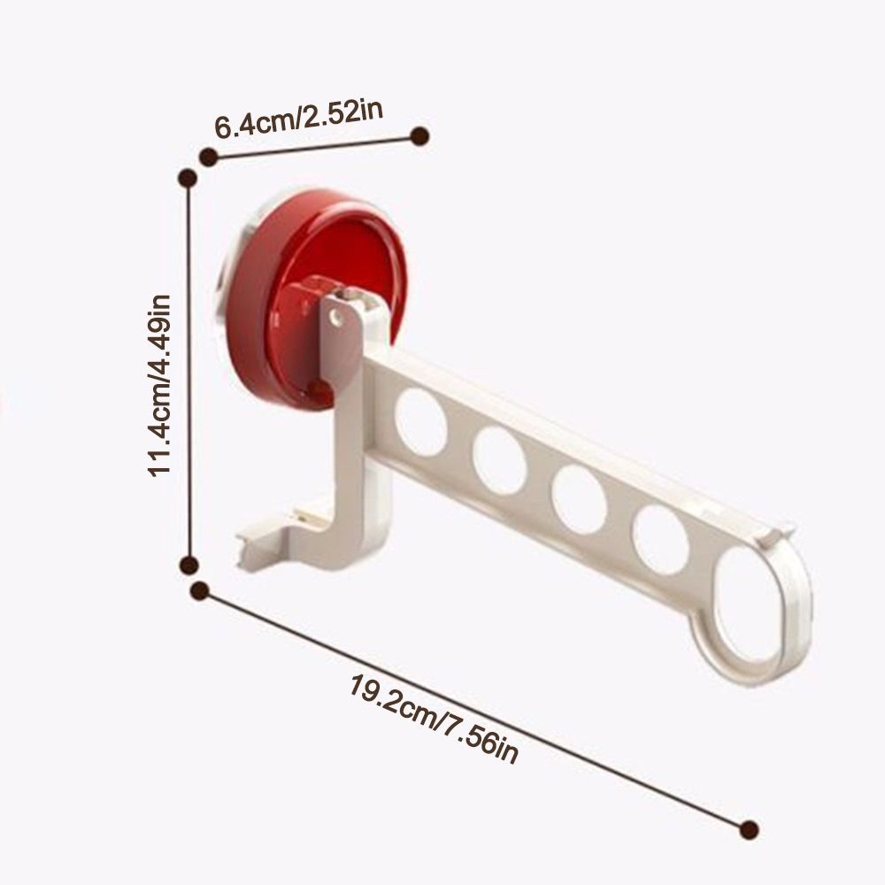 Retractable Balcony Drying Rack Dopamine Storage Organizer Suction cup Clothes Hanger for Balcony