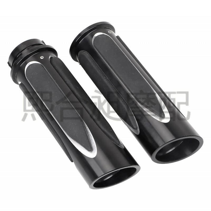 Aluminum Electronic Throttle Grip Handlebar Cover Harley-Davidson Touring Dyna XL Models