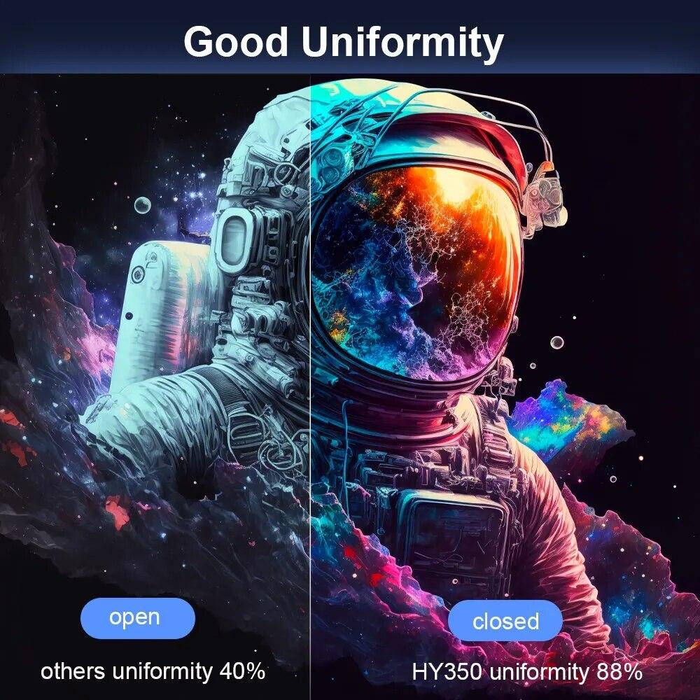 New Projector Hy350 Android 11 Real 4K 1920*1080P Wifi6 580ANSI Allwinner H713 32G Voice Control BT5.0 Home Cinema Projetor