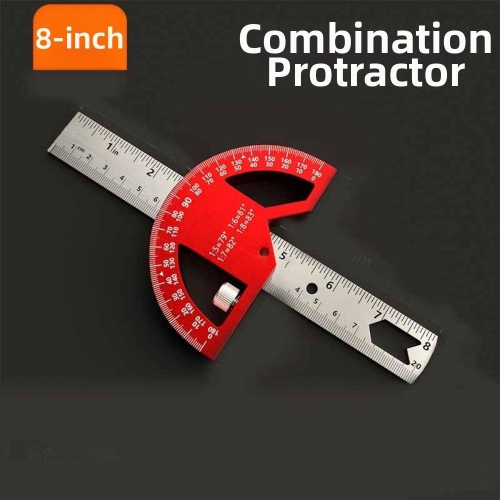 0-180 Degrees Construction Protractors 8/12 Inch Angle Ruler Angle Protractor Woodworking