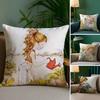 Art Sarah Kay Swing Girl Pillow Case Plush Fabric Soft Double Sided Print Sofa Cushion Cover Throw Pillow Covers