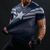 Мужские компрессионные футболки Спортивная одежда супергероев Бодибилдинг Обучение Бег Баскетбольные топы Одежда
