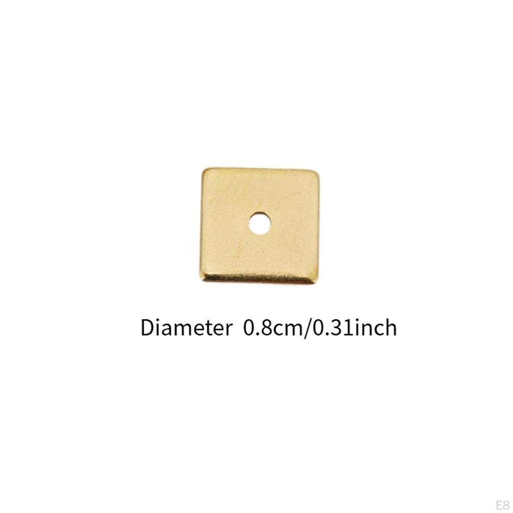 50 штук квадратных бусин для рукоделия, изготовления украшений и ожерелий