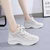 2024 Spring Summer Sneakers Leisure Fashion Running Mesh Breathable Women Soft Sole Zapatillas De Mujer Solid Lace Up Tennis