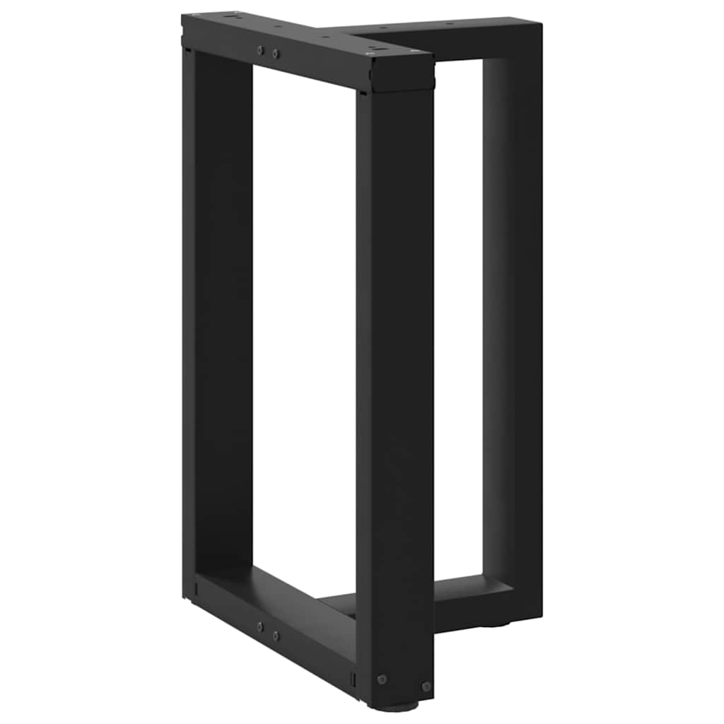 Vidaxl Nogi Do Stołu Jadalnego, 2 Pcs., Czarne, 60X35X(72-73) Cm, Stal