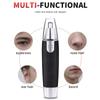1pc Precision Nose & Ear Hair Trimmer - Pain-Free, High-Performance for Women & Men - Durable Stainless Steel Blade, Whisper-Quiet, Battery-Operated,