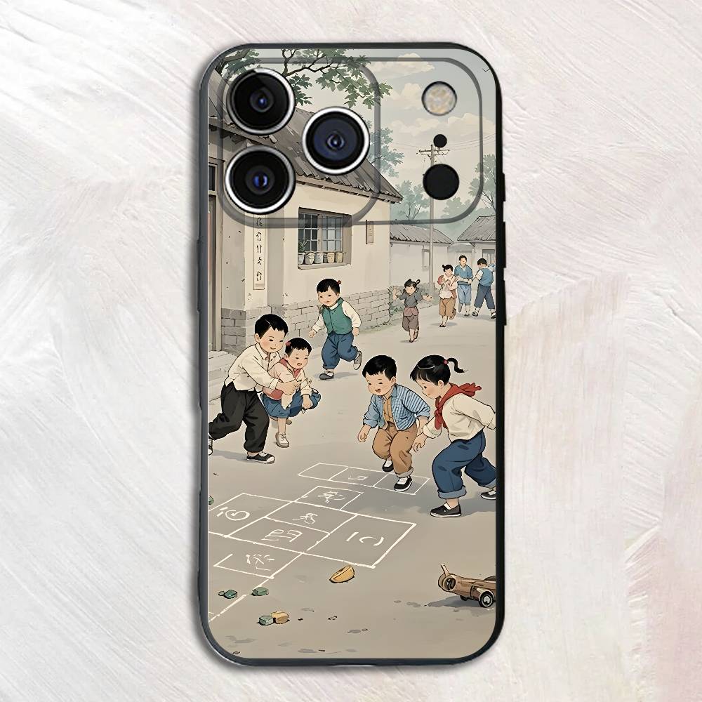 Милый Непринужденный Детский Силиконовый Чехол Для Телефона Для iPhone 17 16 15 14 13 12 11 X XS Plus Pro Max Ударопрочный Мягкий Чехол