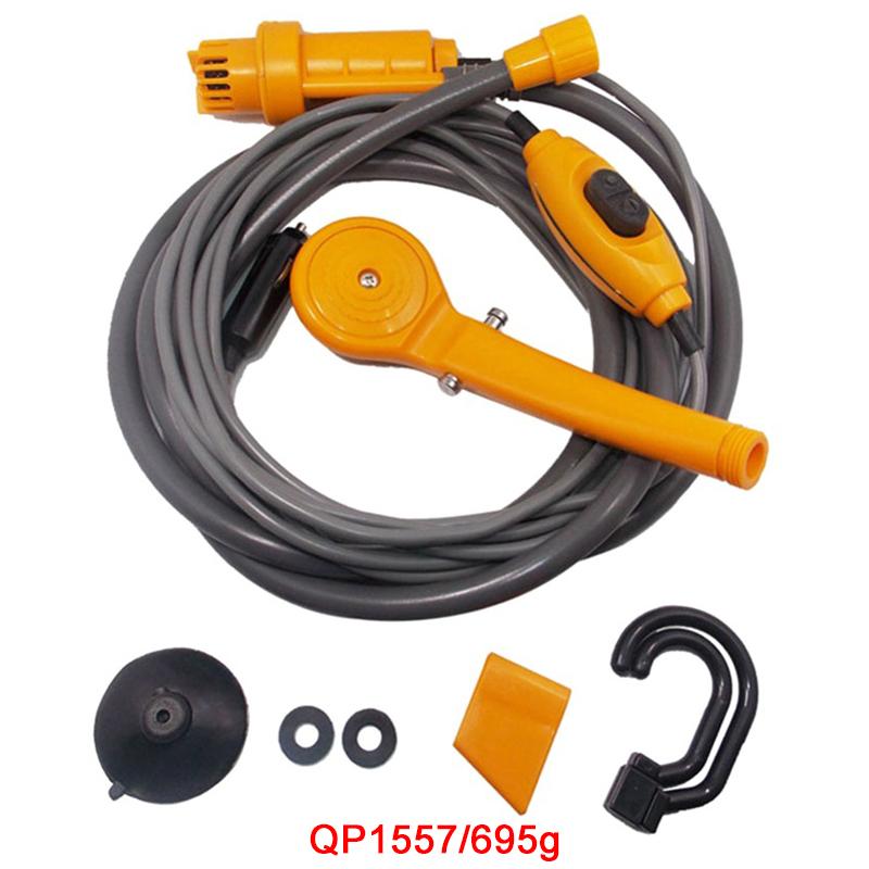 Кемпинговый душ 12 В, электрический насос высокого давления, для походов и путешествий, портативный душевой набор, полив растений, мойка автомобилей, чистка домашних животных