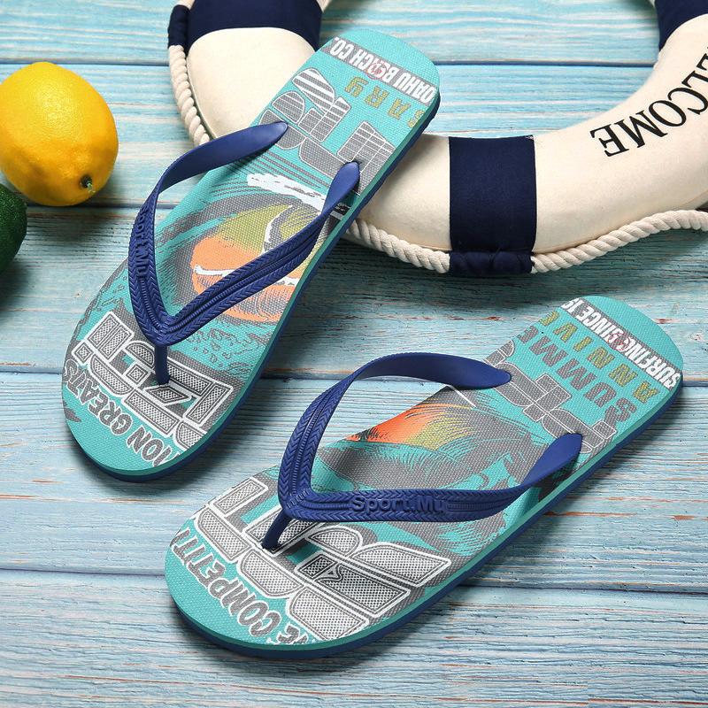 Тапочки мужские шлепанцы нескользящие лето 2024 новый стиль мужские повседневные шлепанцы мужские внешние тапочки пляжные сандалии и тапочки