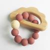 1 шт., детский силиконовый браслет-прорезыватель, игрушка, деревянное животное, детские подвесные игрушки, пищевые аксессуары для новорожденных