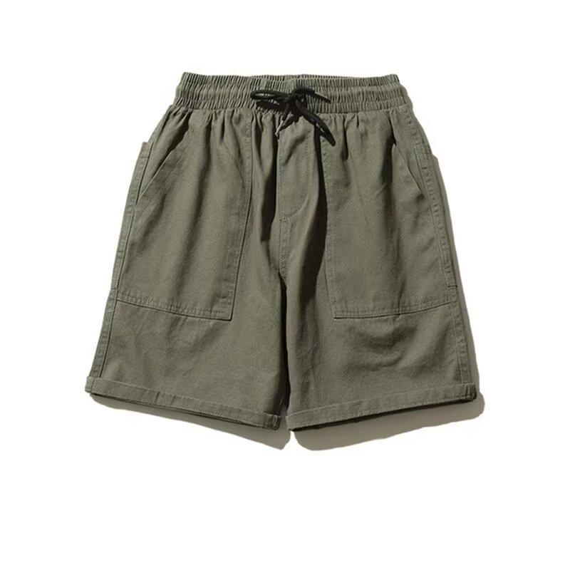 Summer New Style Men's Casual Sports Cotton and Linen Five-point Shorts Jogging Pants