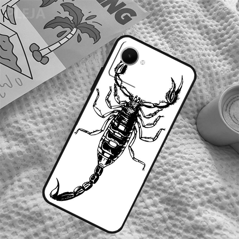 Чехол-Скорпион для Realme C67 C63 C55 C51 C75 C61 C53 C35 C65 C71 11 12 13 14 15 Pro Plus GT6 GT7 Pro