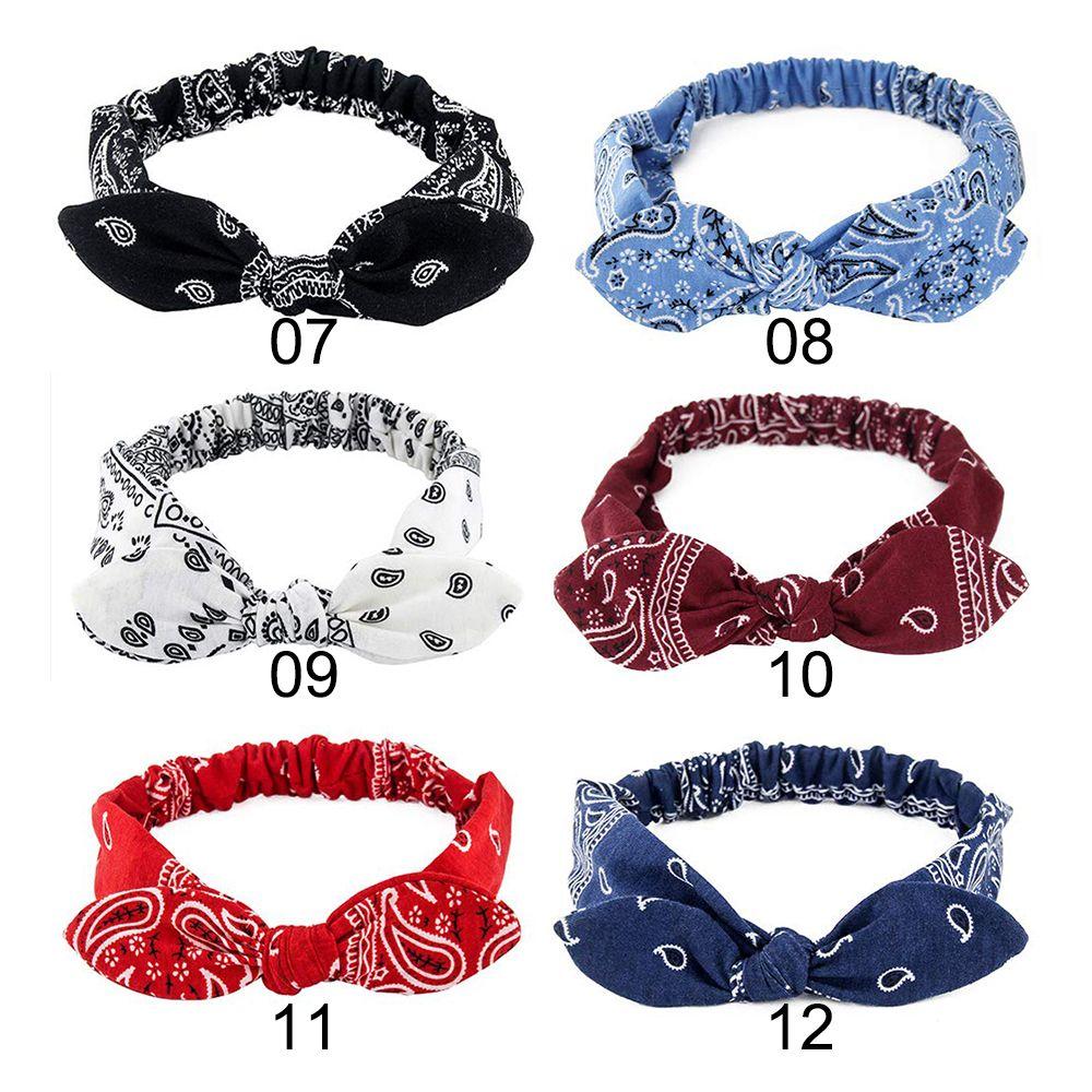 Аксессуары для волос Эластичные Однотонные Бант Повязка на голову Заячьи ушки Повязка для волос Тюрбан
