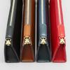 Rio Zipper Pen Case L Camel Leather Italian Leather Large Size Simple Gift Slip-On A-IOL-3501