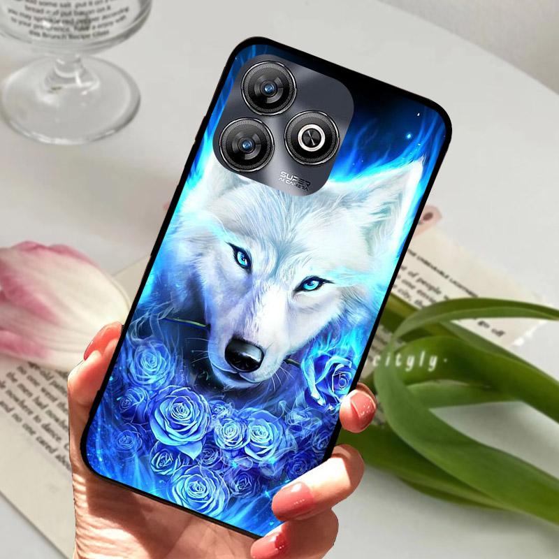 Для ZTE Blade V60 Smart 4G Чехол Крутой Волк Лев Роскошный Силиконовый Мягкий ТПУ Чехол для Телефона Для ZTE Blade A75 4G V60Smart Fundas Shell