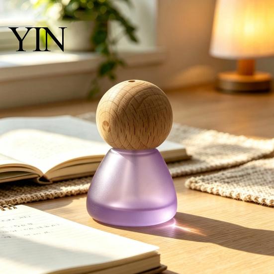 Aromatherapy Gift Set Reed Diffuser Bottle with Stick, Fragrance Empty Glass Bottle, Fiber Sticks for Essential Oil Home Bedroom Office Bathroom Decor