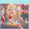 Red Bloodstained Gloves For Cosplay Halloween Costume Party Props
