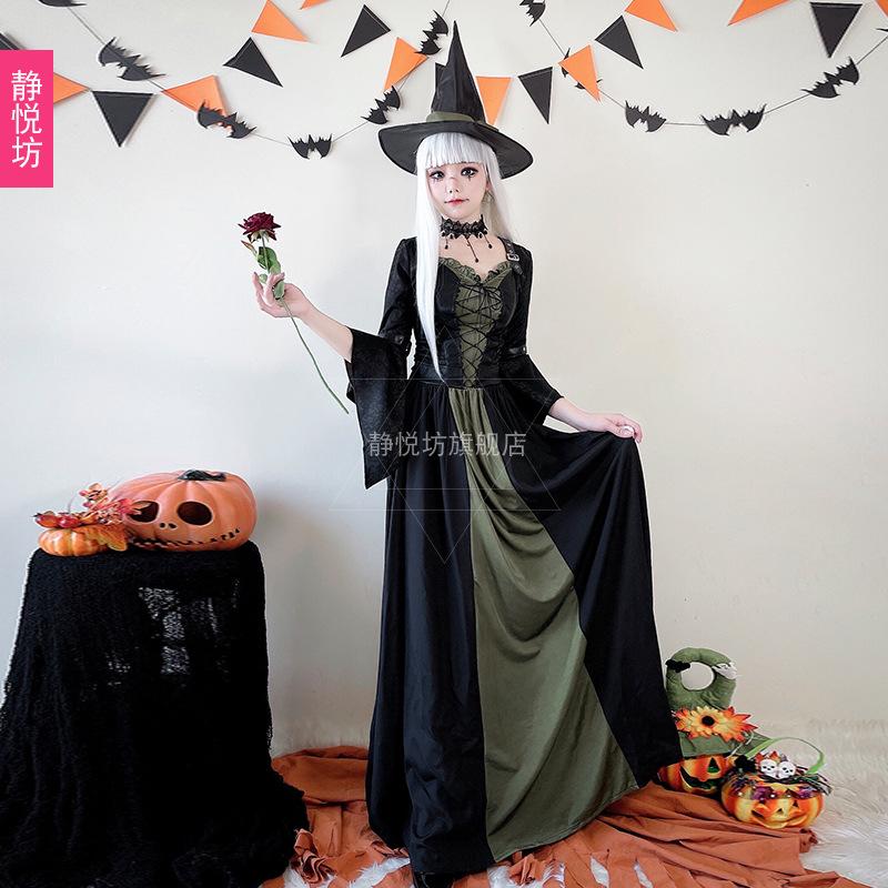 Magic robe cosplay costume halloween costume adult witch costume vampire demon party costume