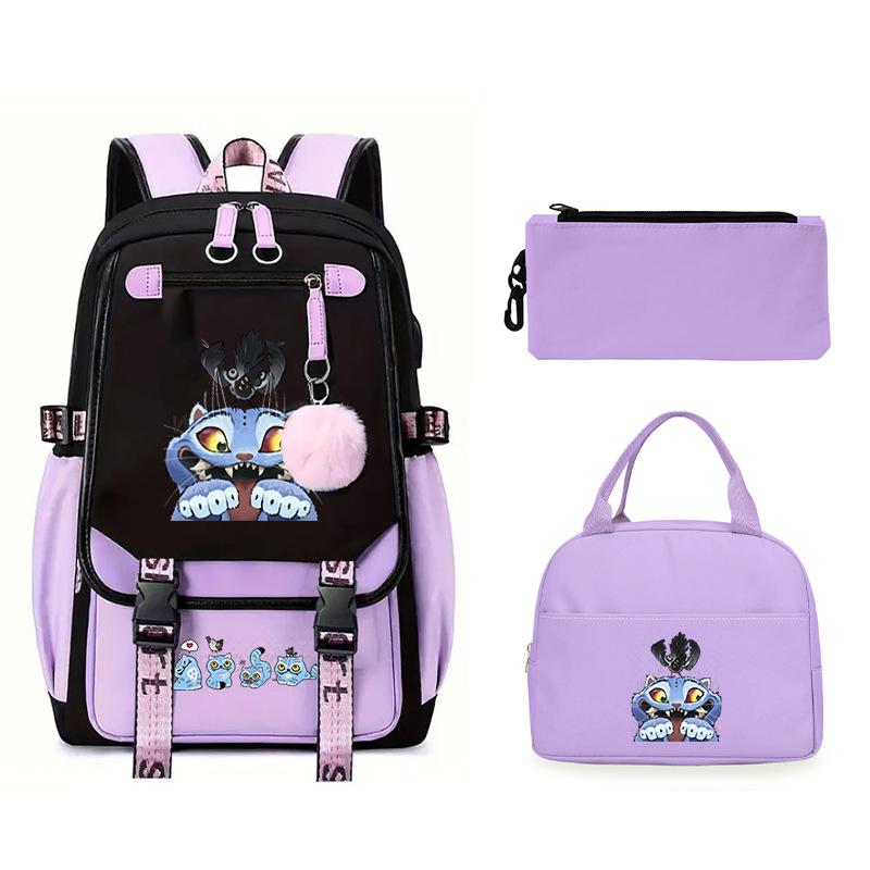 Animation Cartoon Peripheral Printing Children'S Backpack Male And Female Versatile Large-Capacity Student Schoolbag