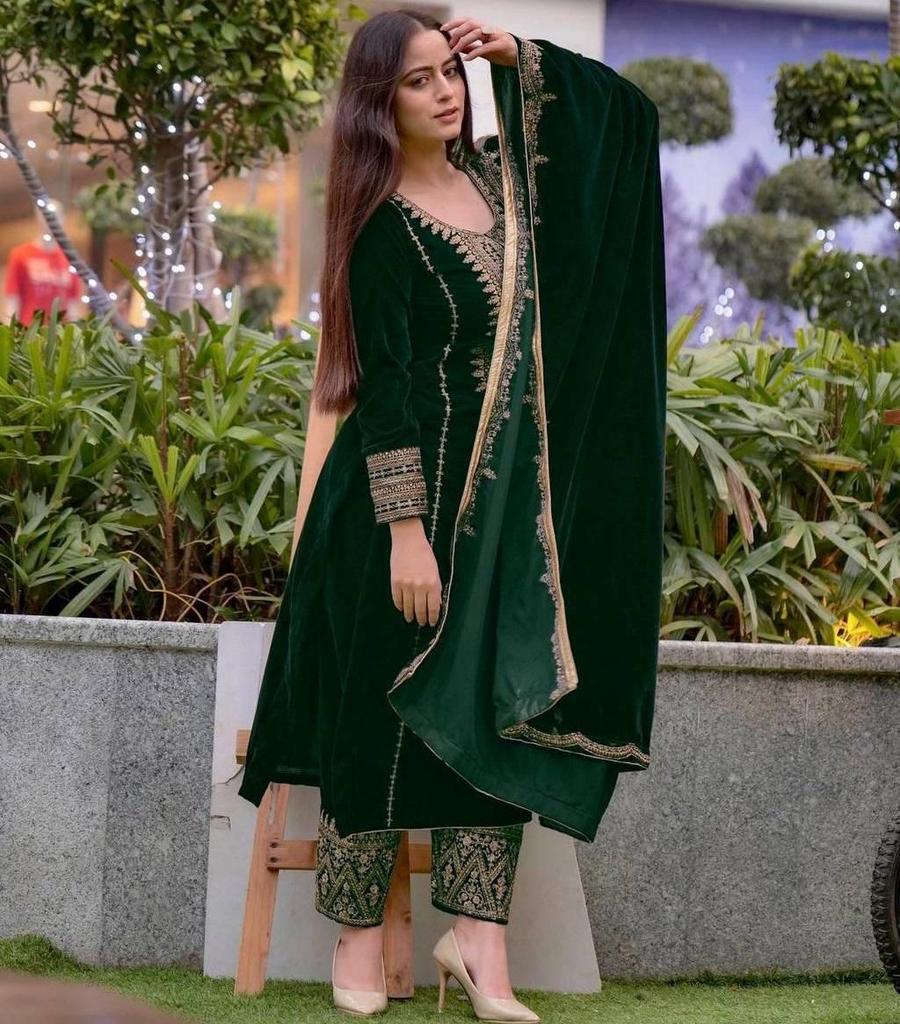 Женский индийский болливудский вискозный бархатный костюм сальвар для вечеринки, дизайнерский этнический сальвар-камиз