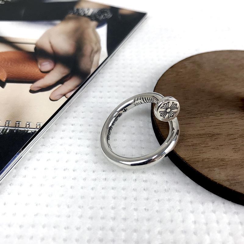 Кольцо из серебра 925 пробы с геометрическим узором в виде креста и цветка в стиле ретро — ювелирные изделия на указательный палец в японском и корейском стиле