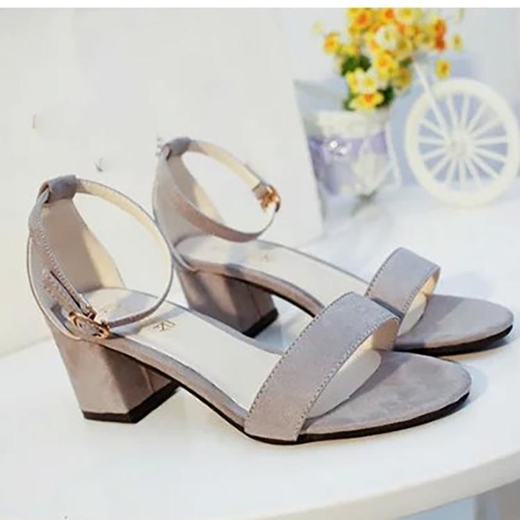 Сандалии Летние женские туфли Повседневные универсальные высокие каблуки 34-42