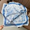 70*70cm New Literary Fashionable Bandana Simulation Silk Temperament Square Scarves Women Spring/Summer Soft Satin Scarf