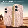 Phone Case For Oppo A3 4G/A3 5G/A40 4G/A40M 4G/A60 5G/A3i 5G Carbon Fiber Textured Electroplated TPU Back Cover