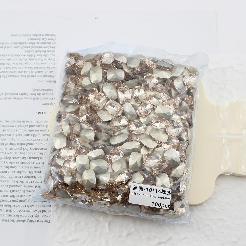 10 * 14 мм заостренное дно большая подушечка маникюр алмаз стекло закругленный угол ногти аксессуары для маникюра своими руками ювелирные изделия хрустальный маникюр алмаз