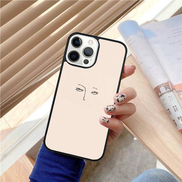 Минималистичная эстетика Линии Искусство Чехол-Ракушка Для iPhone 17 Air 15 16 14 13 12 Pro Max 11 Pro Max Plus Чехол для Телефона
