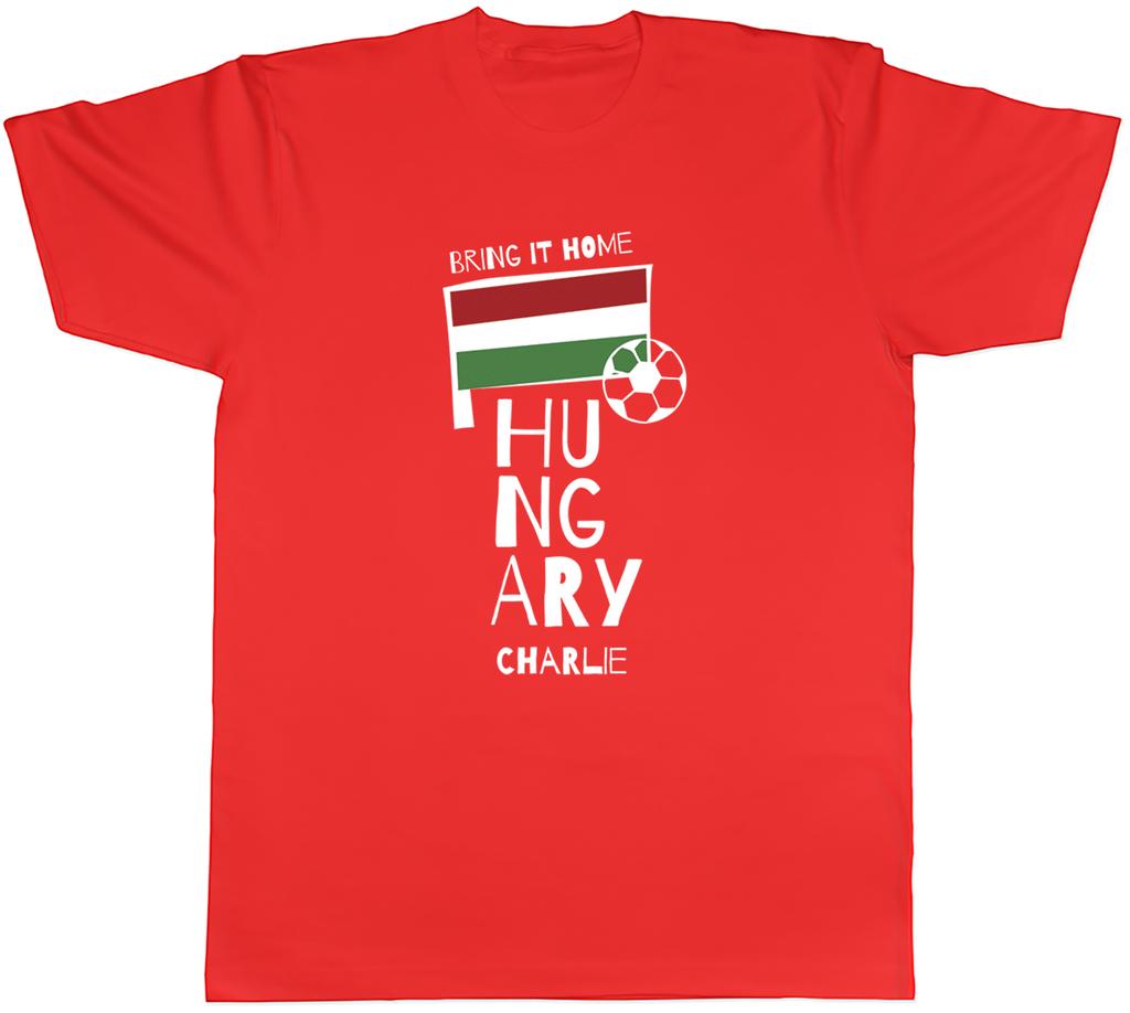 Personalised Hungary Football Unisex TShirt Bring it Home Soccer Fan Supporter Tee