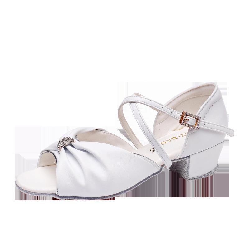 Туфли для танцев для девочек белые детские бальные латиноамериканские туфли для танцев мягкие женские женские туфли для танго сальса сандалии дропшиппинг