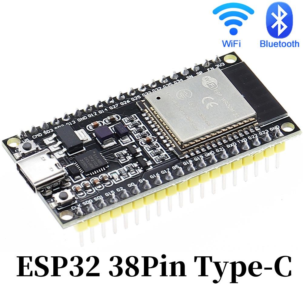 Плата разработки ESP-WROOM-32 ESP32 ESP-32S 2,4 ГГц Двухъядерный Микроконтроллер Процессор Интегрированный 30-контактный/38-контактный