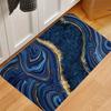 1 шт. анти-усталостные кухонные коврики, синий мраморный принт, водонепроницаемый нескользящий толстый мягкий кухонный коврик, прочный, удобный стоячий коврик для кухни