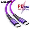 Кабель USB 3.1 типа C — USB C для Samsung 60 Вт PD, кабель быстрой зарядки USB-C для быстрой зарядки MacBook