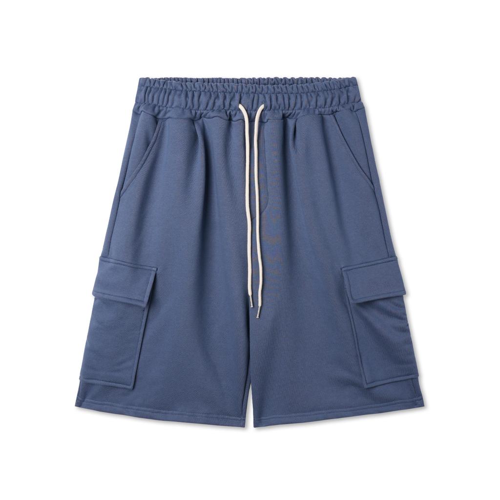 APOSTROPHE COMMA Two-Pocket Cargo Bermuda Mid-Length Pants_Green