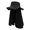 Waterproof hat men and women big eaves shawl integrated outdoor sunscreen hat fishing cover full face mask sunshade bucket hat