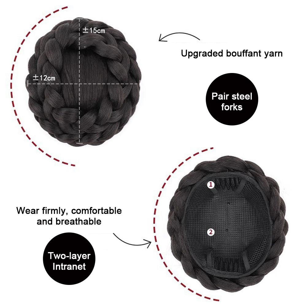 Парик Maruko Hair Bun, женская наследница, голова принцессы, имитация пучка волос, аксессуар для волос, повязка на голову для пучка волос невесты