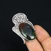 Bloodstone Stone Sterling Silver Solitaire Statement March Ring Jewelry US 6.5