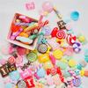 10Pcs Diy Phone Case Decor Crafts Miniature Resin Lollipop Candy Dollhouse Food Supply