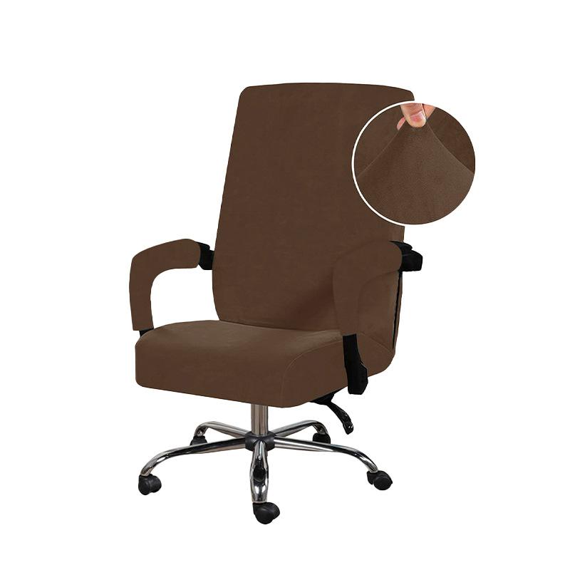 Новые бархатные чехлы для офисного компьютерного кресла, защита кресла, черные, высокое качество, домашнее кресло, включая подлокотники, геймерские чехлы