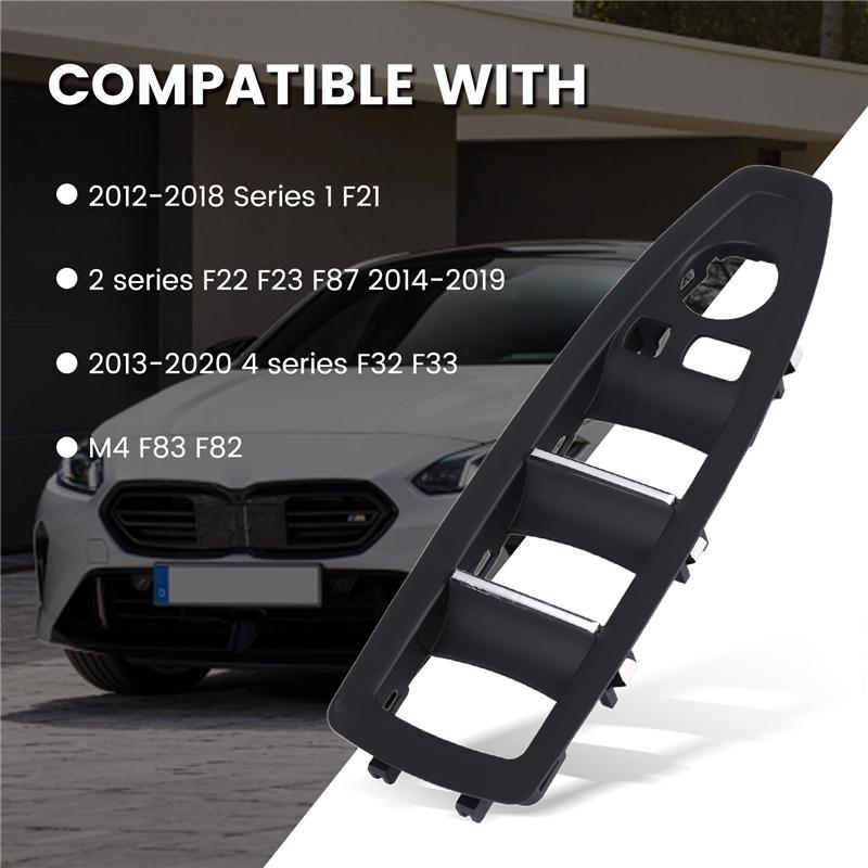AASS-Car Driver Side Window Lock Lift Switch Panel Cover 51417326362 51417326364 For BMW 1 2 4 Series F21 F22 F32 F83