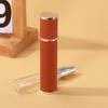 PU Leather Mini Perfume Bottle Refillable Empty Cosmetic Containers Spray Rotating Bottle  Gift